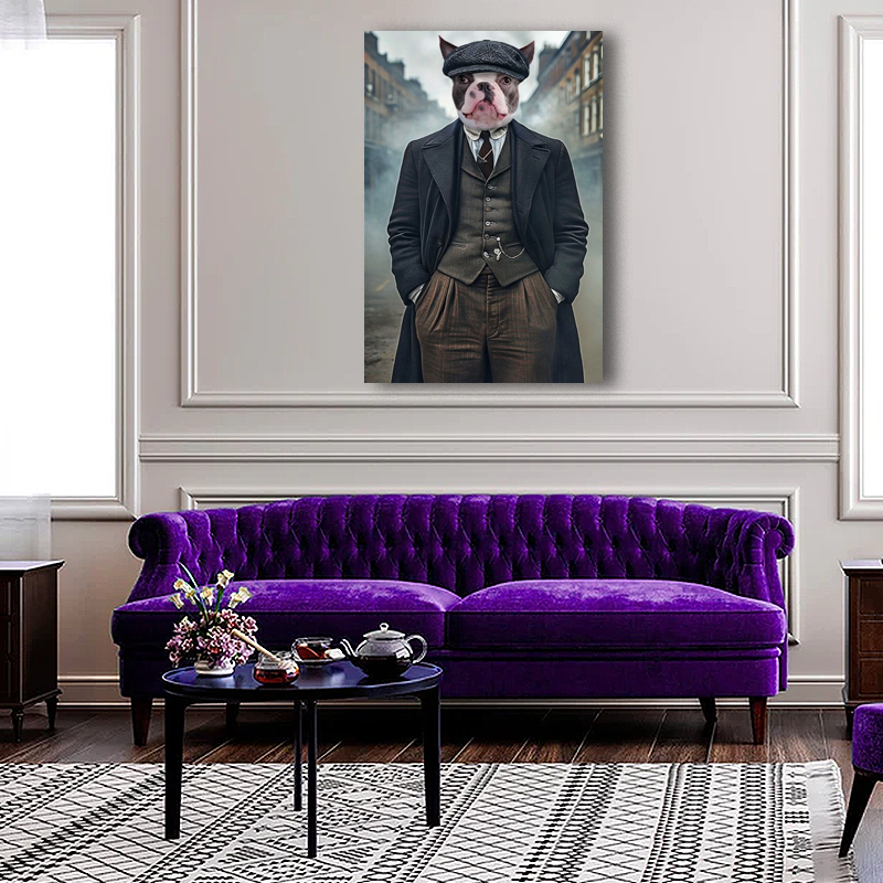 Peaky Blinders Pet Portrait - Custom Pet Portrait
